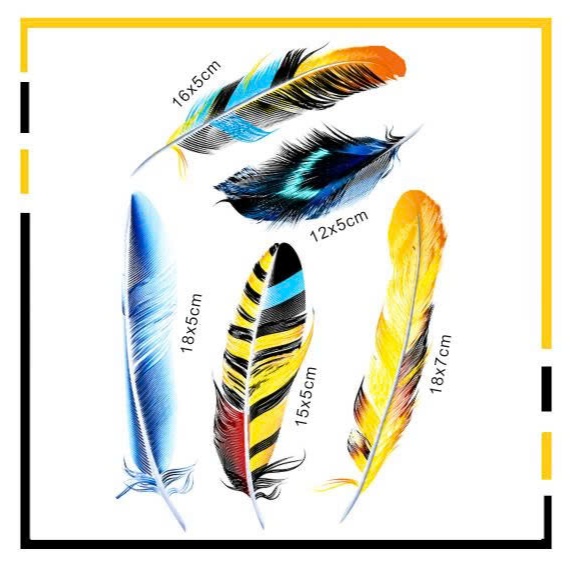 Decal lông vũ trang trí xe  thỏ cầm phuộc