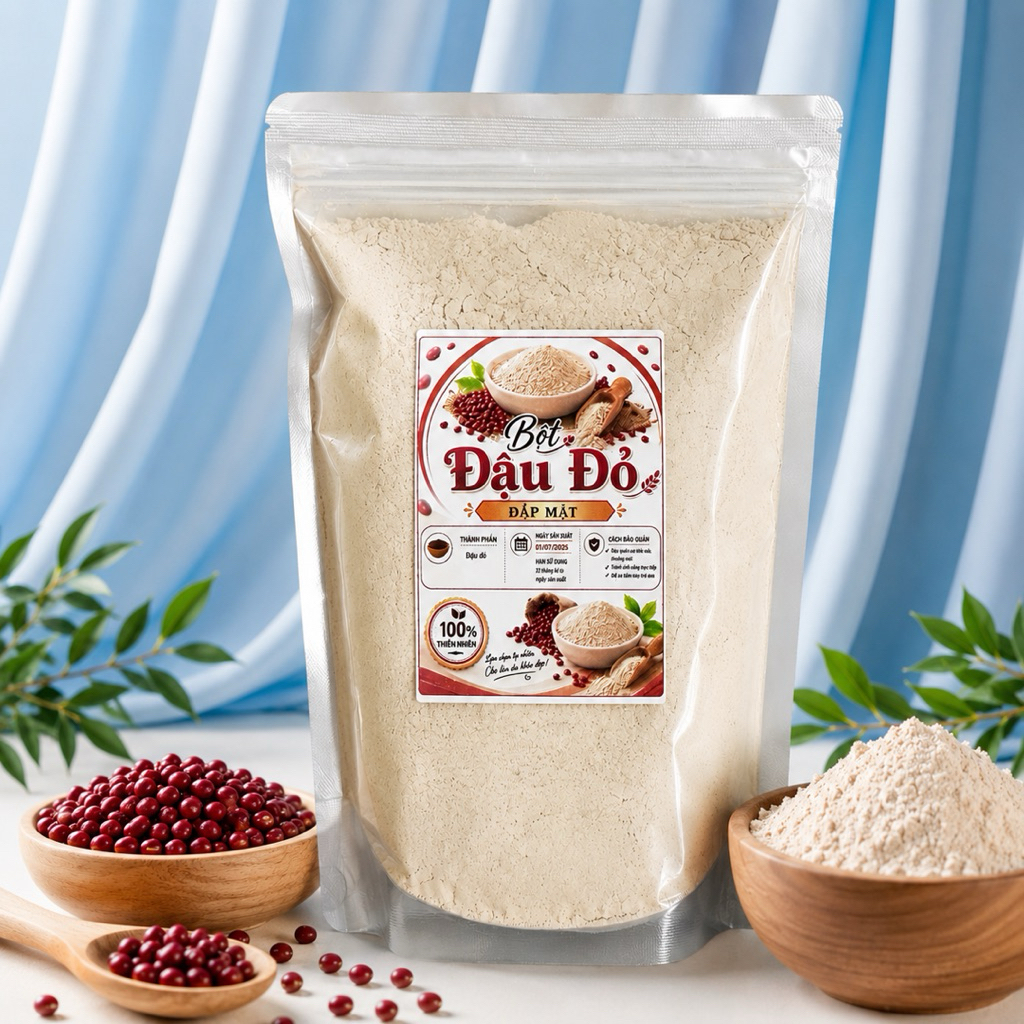 1kg bột đậu đỏ nguyên chất hanmade