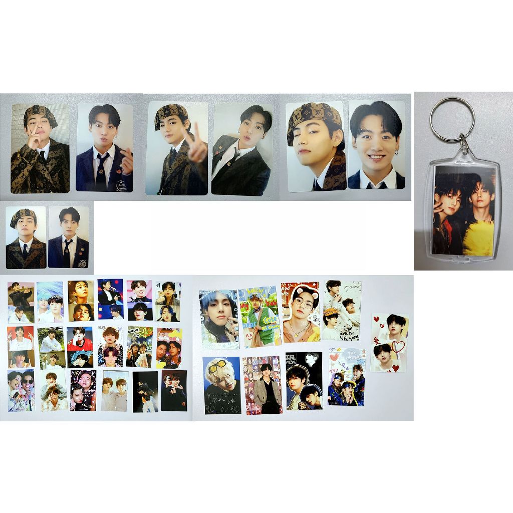 (tặng nhiều) Card Taekook off, Card Taehyung V off, Card Jungkook off, Card BTS off, card dicon off 