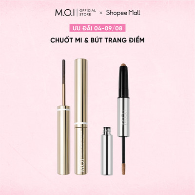 Bộ đôi Mascara cong & dài 12H và Bút trang điểm 2 đầu M.O.I Perfect Dual