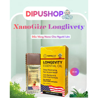 Dầu gió vàng con lăn Trường Thọ Nhập khẩu Mỹ Nanogize Longevity Essential Oil 21ml