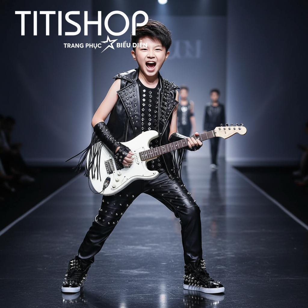 ( Đặt Nhanh )Trang Phục Biểu Diễn Bé Trai ,Calwalk bé trai , Trang Phục Bé Trai Hiphop ,Quần áo hiph