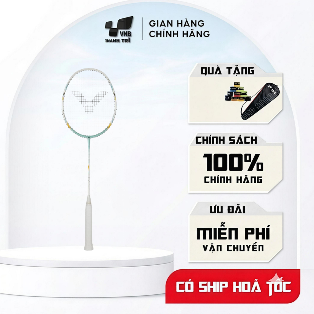 Vợt Cầu Lông Victor Auraspeed 8000 Chính Hãng Tặng Cước Lining L9 Quấn Can Taro
