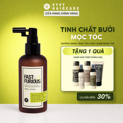 Xịt mọc tóc giảm rụng cải thiện mật độ tóc với Redensyl & Baicapil Fast & Furious™ Vyvyhaircare V 150ml