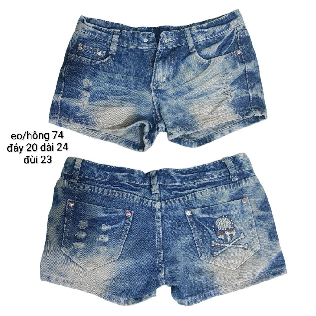 Quần jean 2hand, quần đùi, short jean, quần cạp thấp