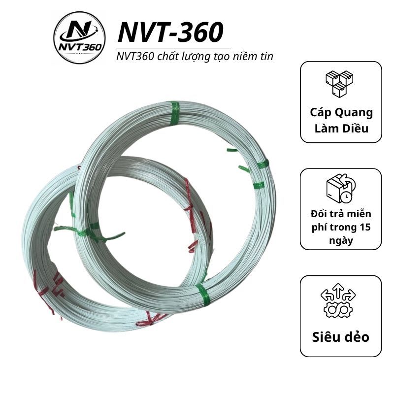 Cáp Quang Làm Diều - Nan Cáp Quang 1Li2 - 4Li Cao Cấp Dành Cho Diều Song Vân, Đại Trà