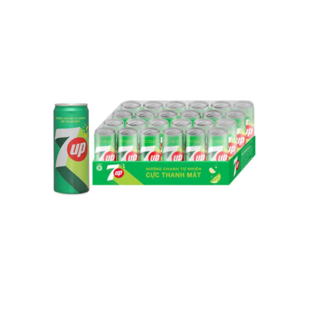 [1 Thùng] 7Up 320Ml (24 Lon)