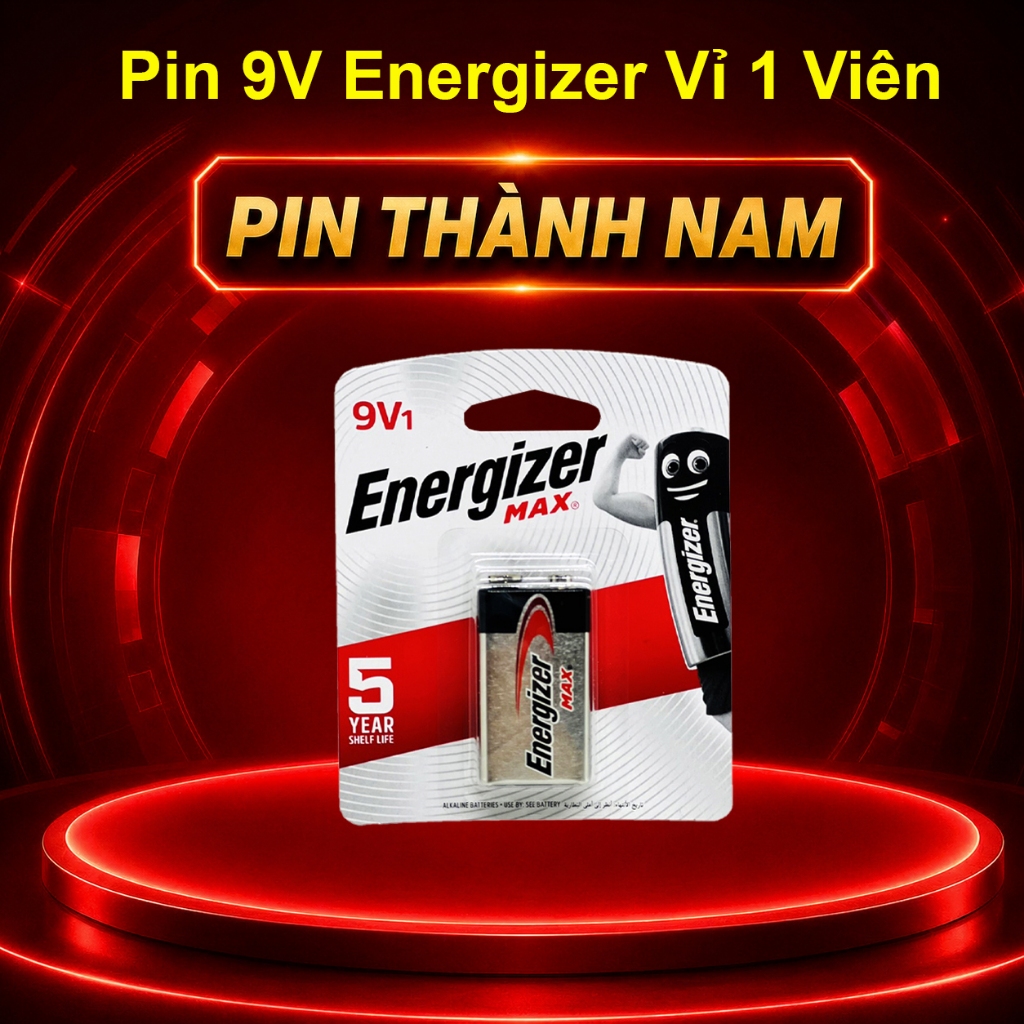 Pin 9V Energizer Vì 1 Viên 6LF22 Dung Lượng Cao - Hàng Chính Hãng