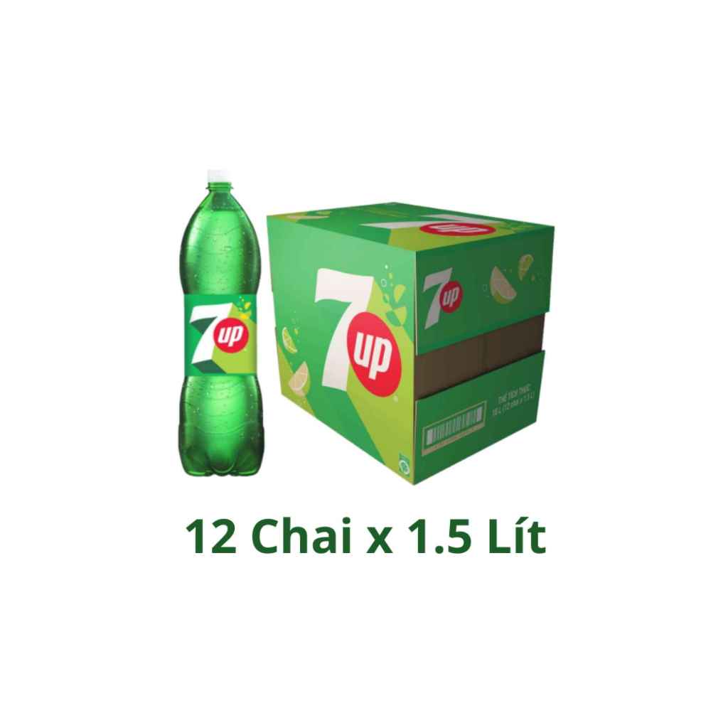 [1 Thùng] 7Up 1.5L (12 Chai)