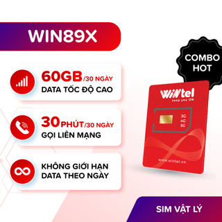 Sim Data Tốc Độ Cao Cho Shipper, Xe Ôm Công Nghệ - SIM 4G Wintel Win89X