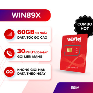Sim Data Tốc Độ Cao Cho Shipper, Xe Ôm Công Nghệ - SIM 4G Wintel Win89X