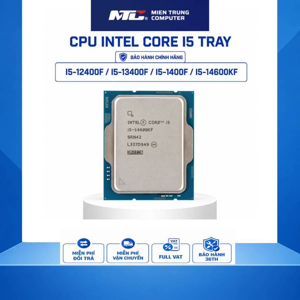 [Chính Hãng NEW TRAY] CPU Intel Core i5 TRAY / i5 14600KF - Bảo Hành 3 Năm