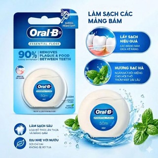 Chỉ Nha Khoa Hỗ Trợ Làm Sạch Răng Floss Essential Oral-B 50M