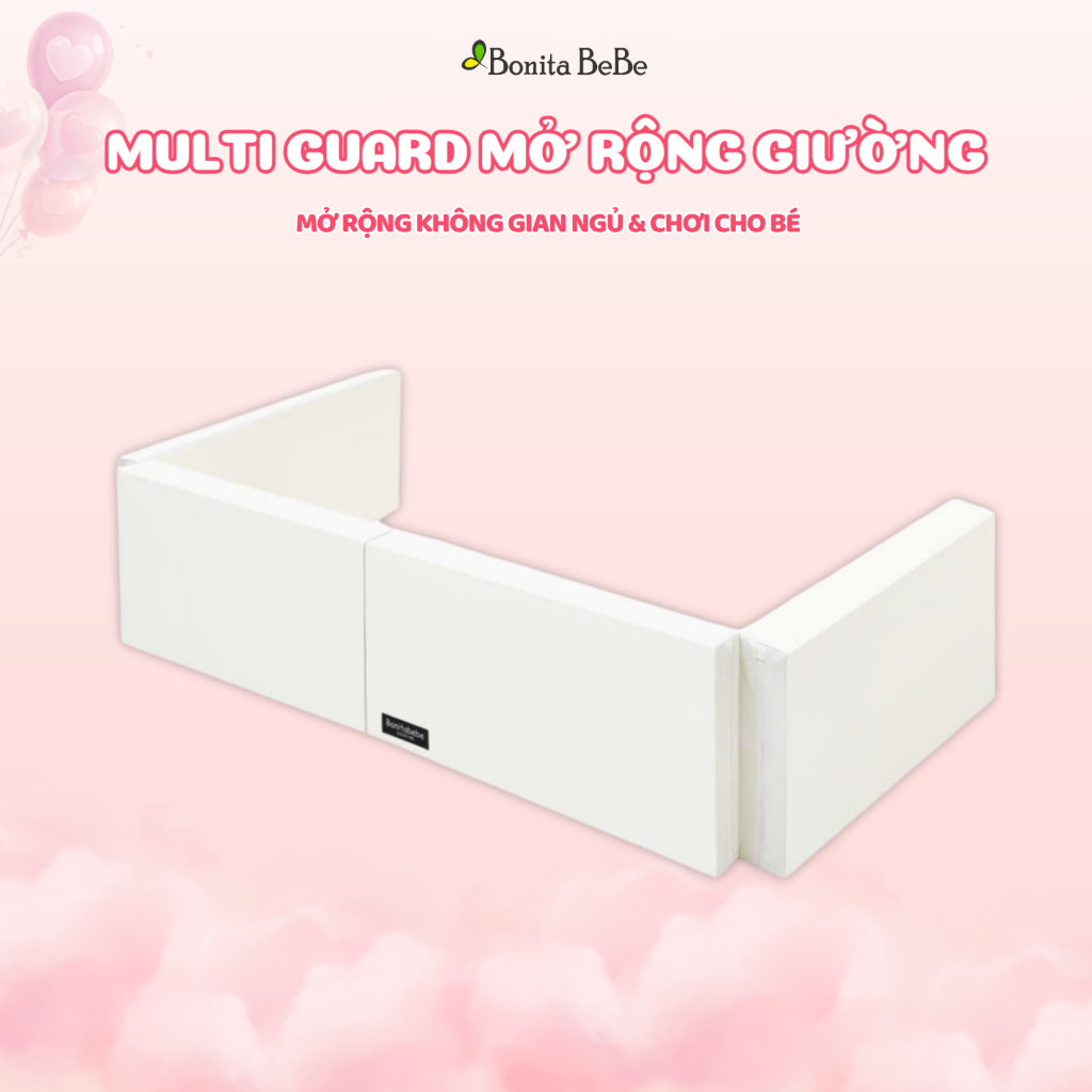 Bộ Mở Rộng Multi Guard Giường Ngủ Cho Bé BonitaBeBe Bumper Bed - Nhập khẩu Chính Hãng HQ