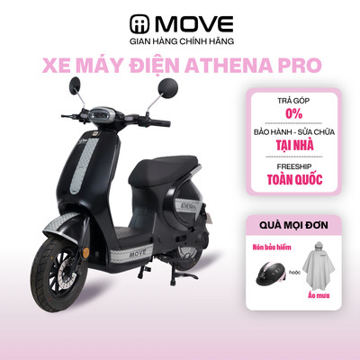 [CHỈ GIAO MIỀN TRUNG & MIỀN NAM] Xe Máy Điện MOVE ATHENA PRO - Cốp Rộng, Đi tới 90km/sạc - Học Sinh, Sinh Viên