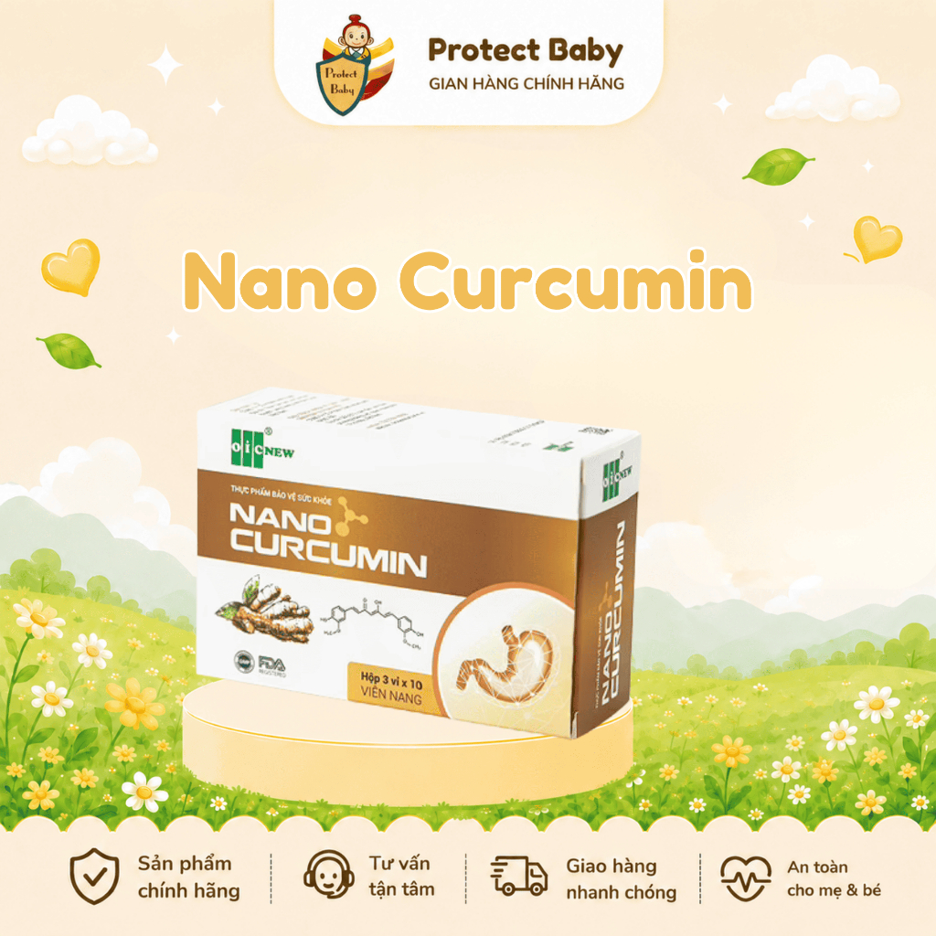 NANO CURCUMIN (Vỉ 30 viên) - Nano curcumin tinh chất
