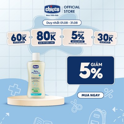Sữa tắm gội chiết xuất Yến mạch Chicco 0M+ 200ml