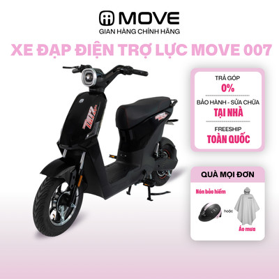 [CHỈ GIAO MIỀN NAM] Xe Đạp Điện MOVE 007 trợ lực - Đi tới 70km/sạc, Học sinh Cấp 2,3
