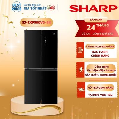 Tủ lạnh Sharp Inverter 466 lít Multi Door SJ-FXP560VG-BK