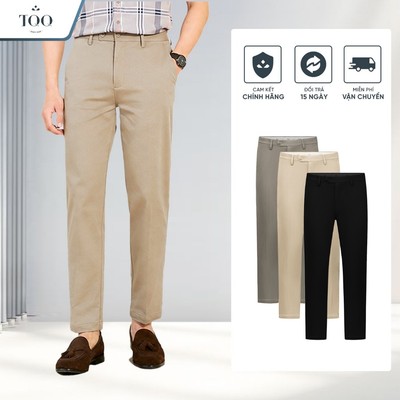 Quần Kaki Nam Ống Côn Mềm Mại Co Giãn Không Nhăn Không Bạc Màu TQQ Q109