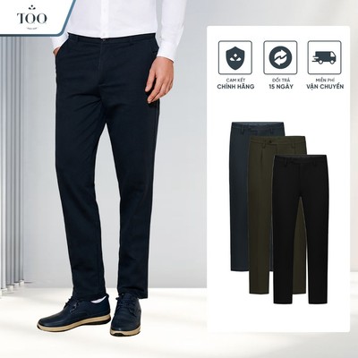 Quần Kaki Nam Dài Ống Suông Có Li Co Giãn Không Nhăn Không Bạc Màu TQQ Q109CSL