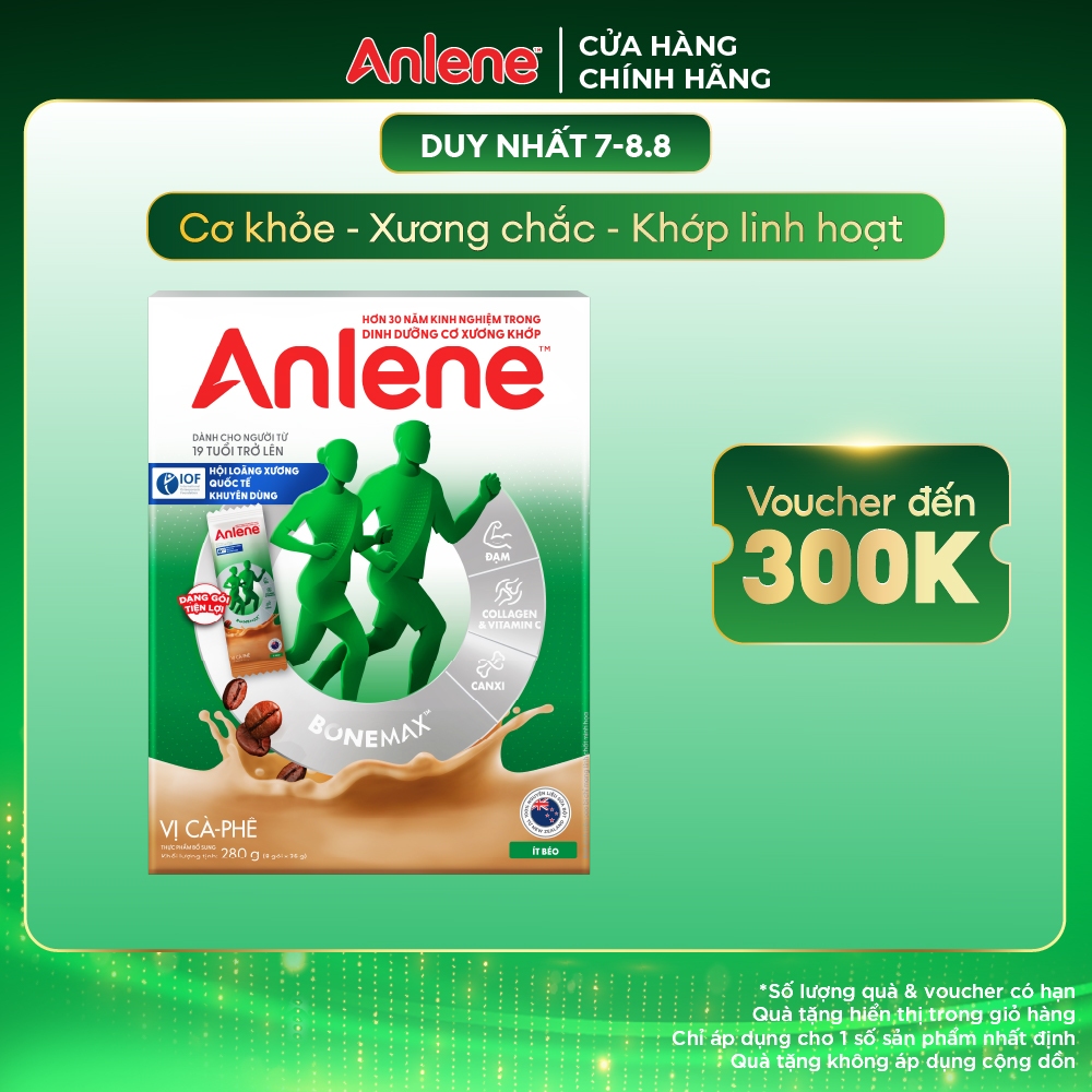 Sữa Bột Anlene Cà phê hộp 280g