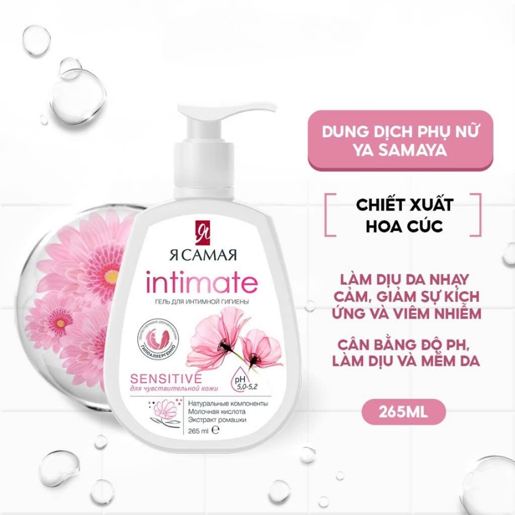 DDVS Intimate Creamy Wash màu hồng Thảo mộc dịu nhẹ, tự nhiên chăm sóc vệ sinh mỗi ngày