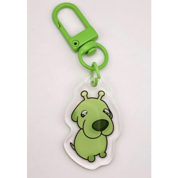 Alien Pet Acrylic Keychain | Cat & Dog Pibble Charm