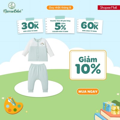 Set quà tặng sơ sinh La Pomme cún yêu - Bộ quần áo rời - 0M Xanh mint
