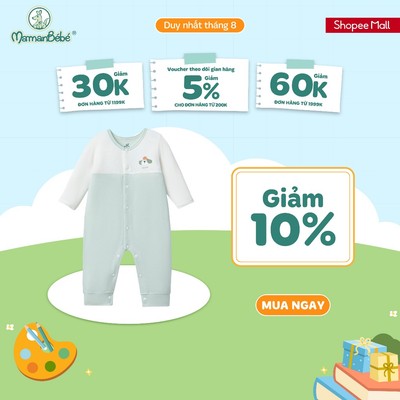Set quà tặng sơ sinh La Pomme cún yêu - Bộ body liền - 0M Xanh mint