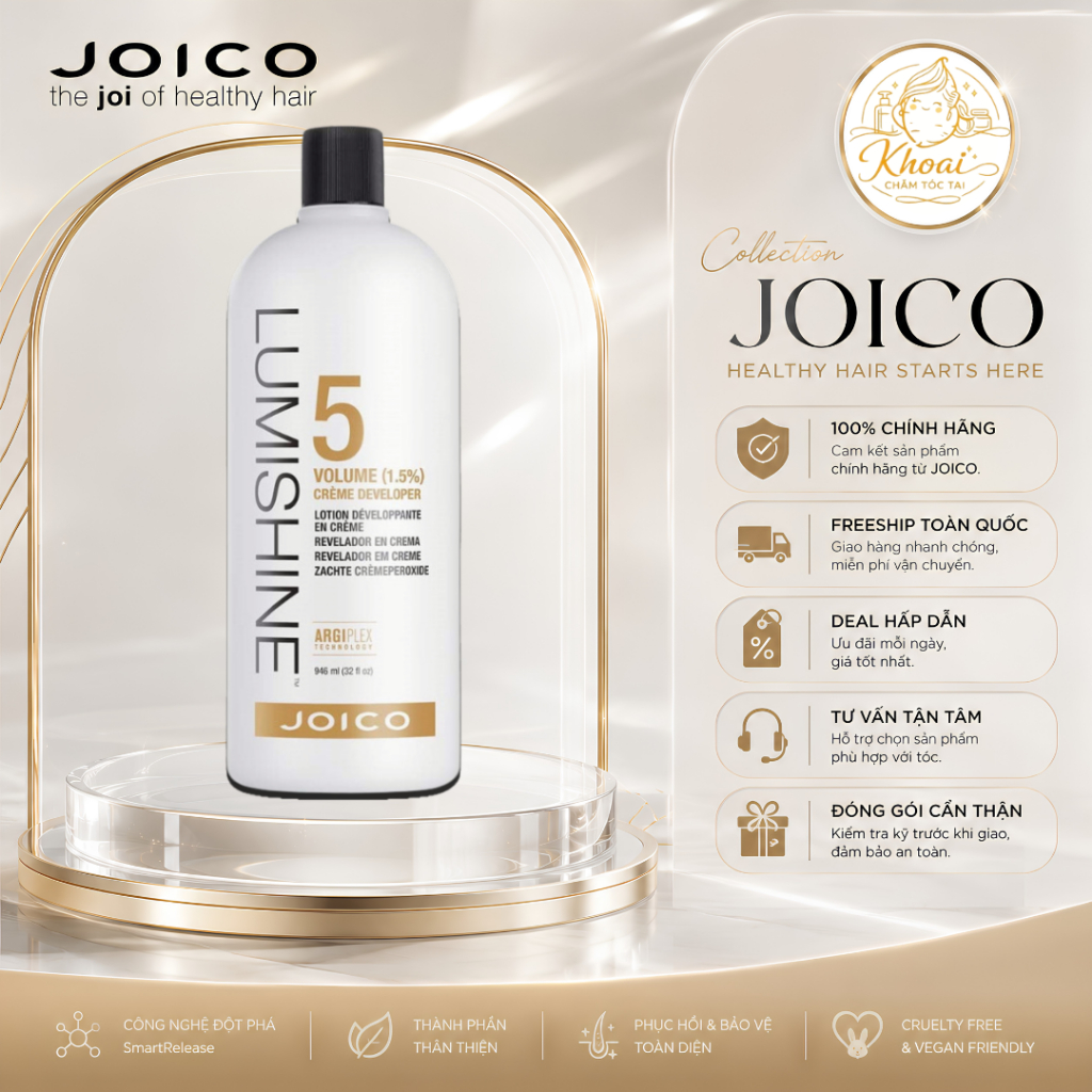 Kem trợ nhuộm OXY JOICO LUMISHINE 946ml <TX>