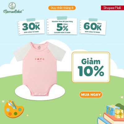 Set 2 Body chip cộc tay và sát nách La Pomme thanh âm từ sóng biển - Sợi Petit Soyeu thoáng mát - Bé gái - 3M - 9M