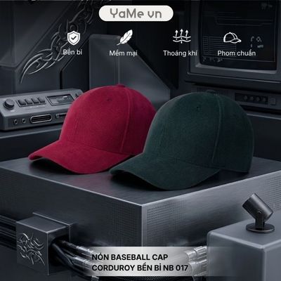 Nón Baseball Cap Corduroy Bền Bỉ NB 017 23989 |YaMe|