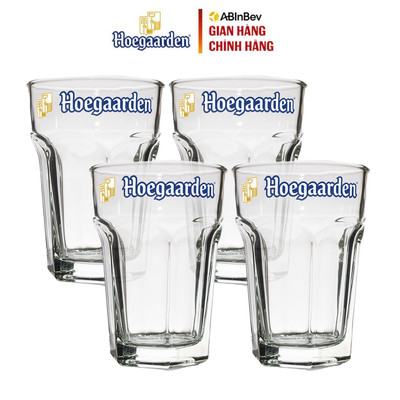 [QUÀ TẶNG KHÔNG BÁN] Combo 4 Ly Thủy Tinh Hoegaarden 250ml
