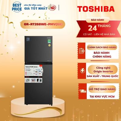Tủ lạnh Toshiba Inverter 207 lít GR-RT268WE-PMV(68)