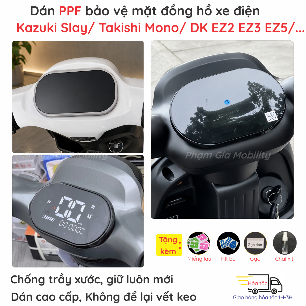 Dán màn hình cho xe điện Takashi Mono Kazuki Slay Tailg Gr56 Gr55 Dk EZ1 EZ3 EZ5 Sky Lightex JVC G9 