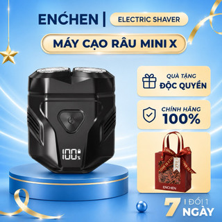 Máy cạo râu Enchen Mini X, 15 lưỡi dao tự mài, đầu cạo 3D chống nước toàn thân - BH 6 tháng