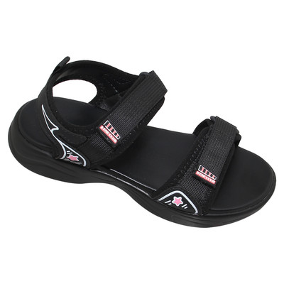 Sandal đế bằng bé gái Bita's SOB.302 (Đen + Kem + Xanh biển)