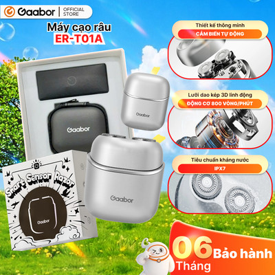 Máy cạo râu Gaabor ER-T01 đầu cạo 3D chống nước IPX7 nhỏ gọn dễ dàng mang đi quà tặng nam sinh nhật