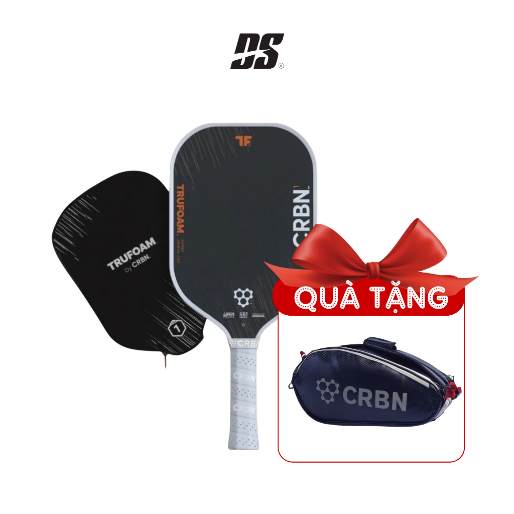 [Tặng Quà Khủng Túi Balo 2.0] Vợt Pickleball CRBN Số 1 - TruFoam Barrage (Elongated, Long Handle)