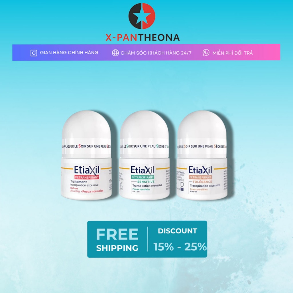 Lăn Khử Mùi Etiaxil Giảm Mồ Hôi Chính Hãng Pháp - 15ml
