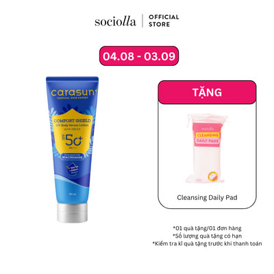 Lotion Dưỡng Da Chống Nắng Carasun Comfort Shield UV Body Serum Lotion SPF50+ PA++++ 100ml