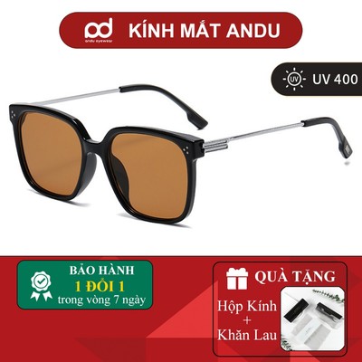 Kính râm thời trang nam nữ kính mát đi biển ANDU form vuông đi biển du lịch ngày hè chống nắng G29