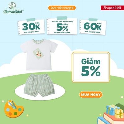 Bộ cộc tay La Pomme giỏ cà rốt vui nhộn - Sợi Natural Cotton thoáng mát - Bé trai - 6M - 5Y