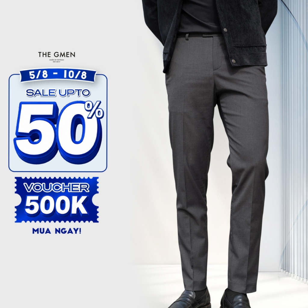 Quần tây âu công sở nam X25 Reguler Trousers  form Regular- THE GMEN ELEGANT EST 2017