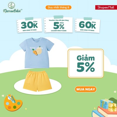 Bộ cộc tay La Pomme đón chào vụ thu hoạch - Sợi Natural Cotton thoáng mát - Bé trai - 6M - 5Y