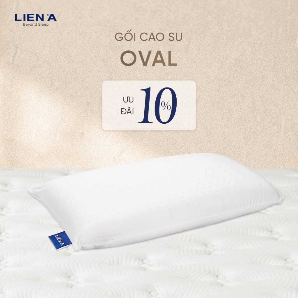 Gối Cao Su Oval Liên Á Êm Ái, Đạt Chuẩn ECO An Toàn Lành Tính, Phù Hợp Mọi Tư…