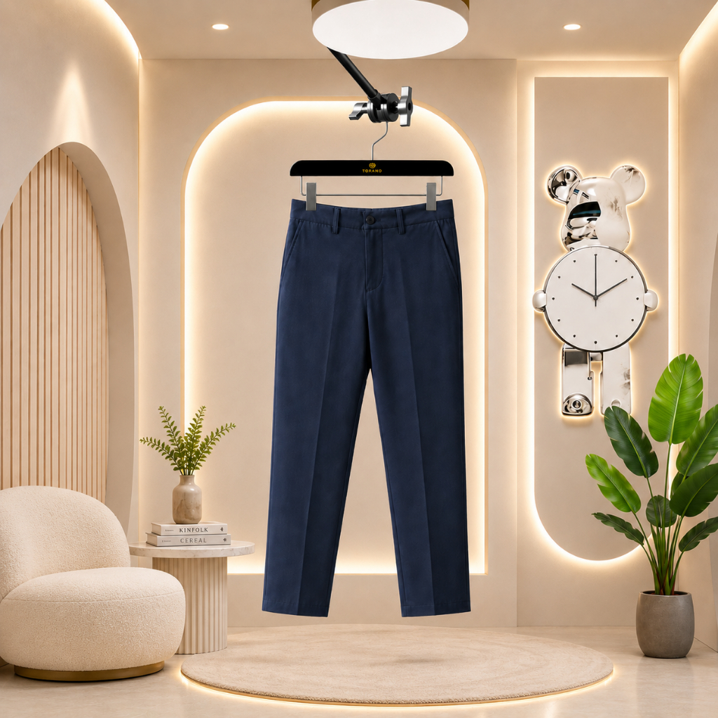 Quần Âu Nam SLIM FIT TROUSERS TORANO Slim-Fit Cạp Trơn, Form Chuẩn Lịch Lãm, Tinh Tế, Nam Tính FABT0