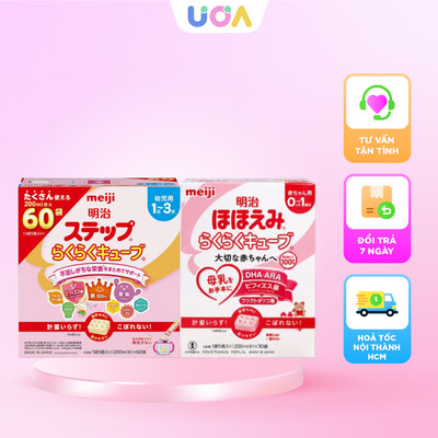 Sữa thanh Meiji Nhật 30 thanh cho bé giúp bé phát triển cân đối chiều cao, cân nặng, trí não - Ú Òa