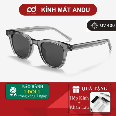 Kính râm mát thời trang nam nữ ANDU dáng vuông cổ điển chống tia UV bảo vệ mắt lái xe 8623